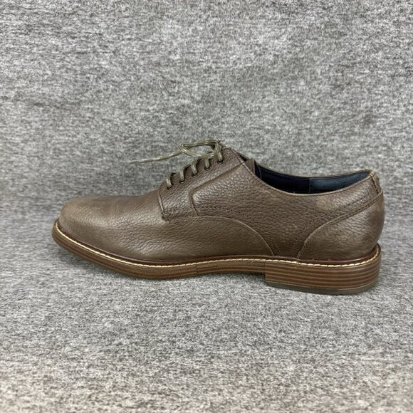 ✅Mens 8.5M Cole Haan Oxford Shoe Brown Leather Midland Lug Plain Toe Casual Shoe main image 10